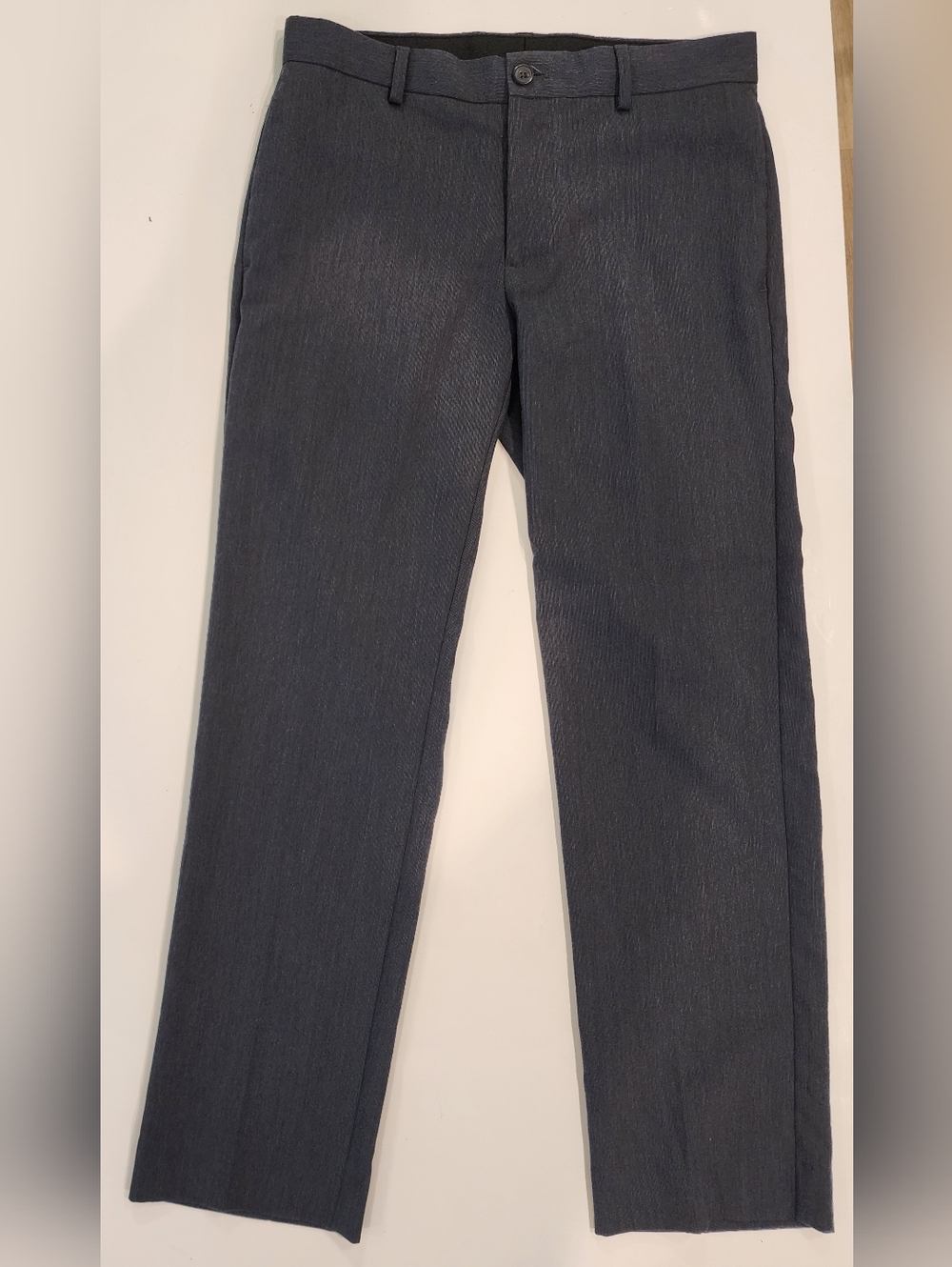 Van Heusen Men's Straight Fit Dress Pants Dark Gray Size 30x29